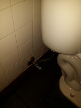 New emergency shut off valve for toilet, IL